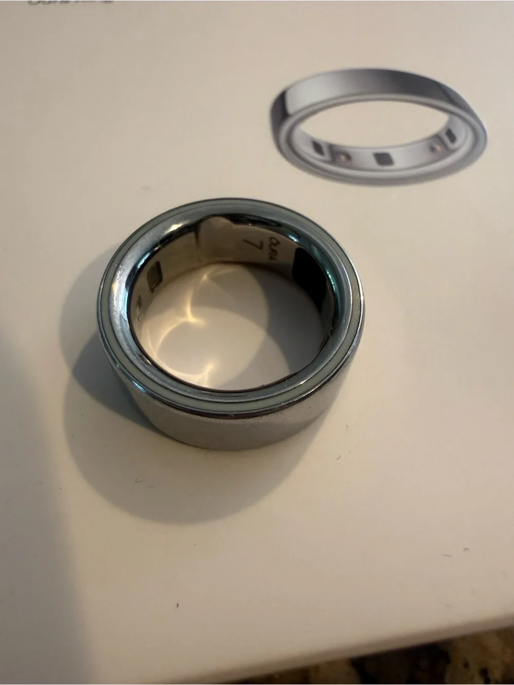 Oura Ring 4 size 7 in Silver